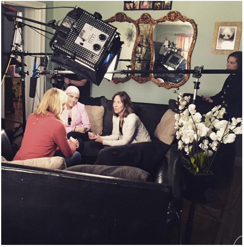 Molly Williamson of Rolling Pin Films shooting film for Friends of Karen Organization
